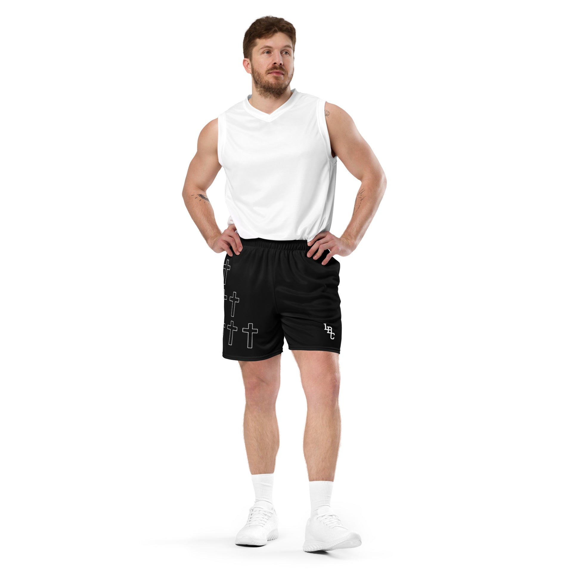 Cross LBC Mesh Shorts - Lifted By Christ