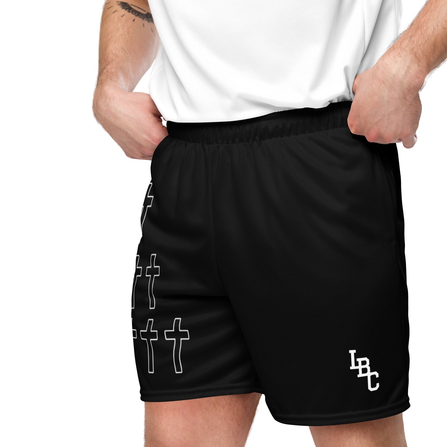 Cross LBC Mesh Shorts - Lifted By Christ